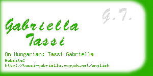 gabriella tassi business card